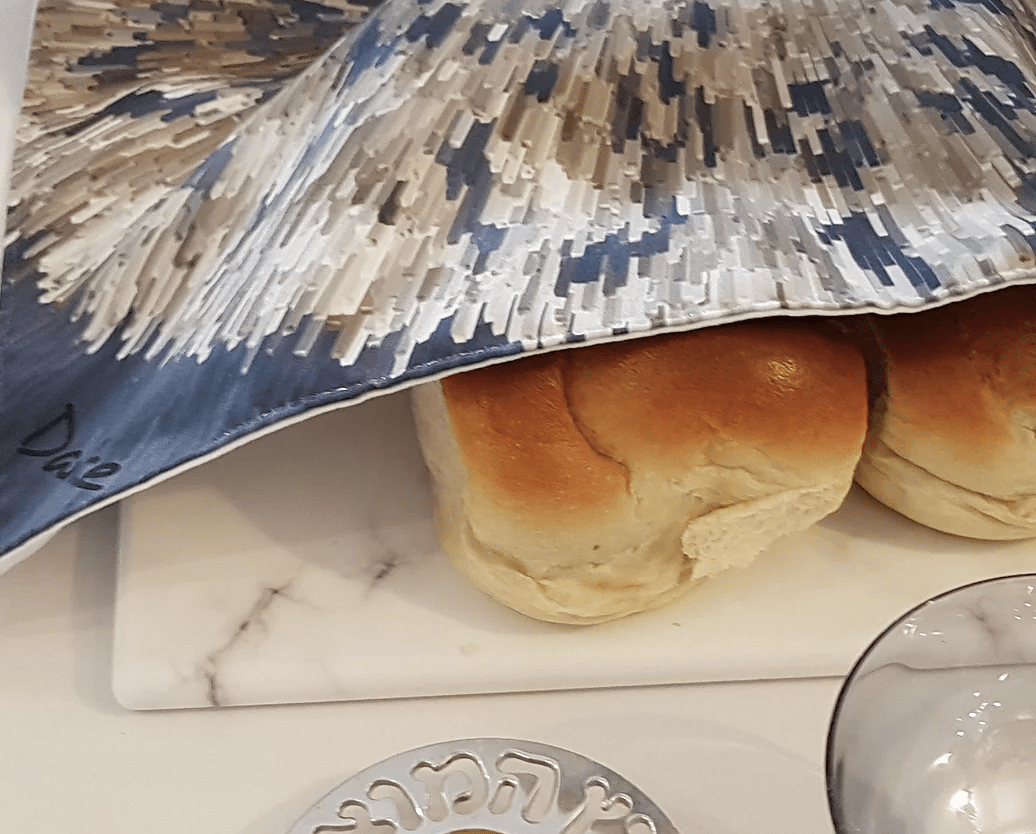 Danke Judaica - Silver Burst Challah Cover - ModernTribe