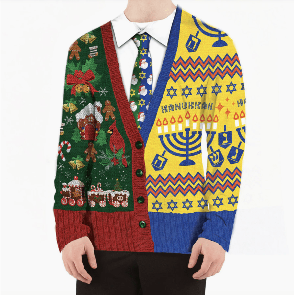 FauxReal - Ugly Chrismukkah T-Shirt/Sweater - Unisex - ModernTribe