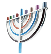 Yair Emanuel Menorahs Default Large Classic Menorah by Yair Emanuel - Multicolored