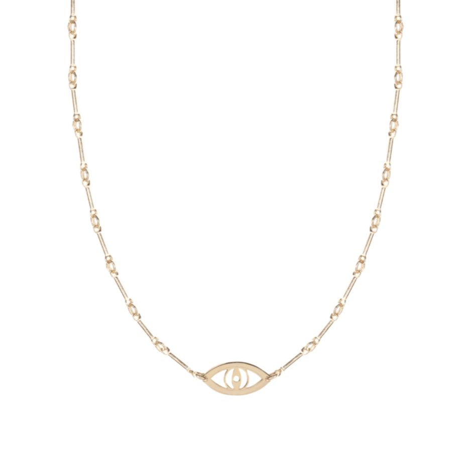 Miriam Merenfeld Jewelry Necklaces Vale Evil Eye Necklace - Silver, Gold or Two-Tone