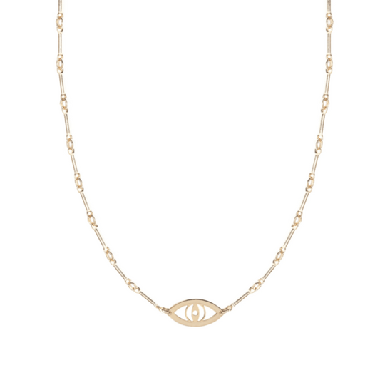 Vale Evil Eye Necklace - (Sterling Silver, Gold-Plated or Two-Tone)