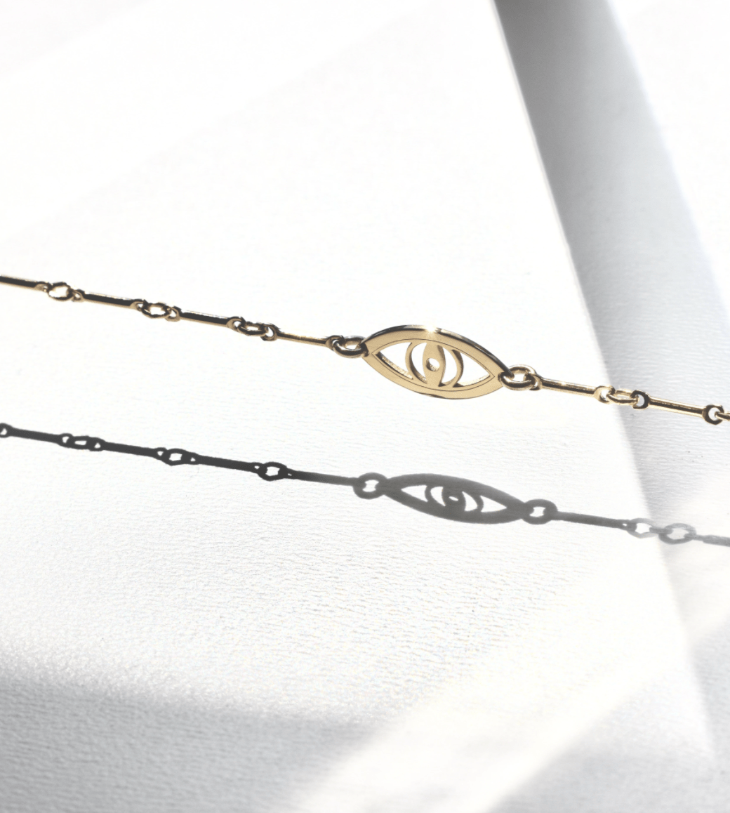 Miriam Merenfeld Jewelry Necklaces Vale Evil Eye Necklace - Silver, Gold or Two-Tone