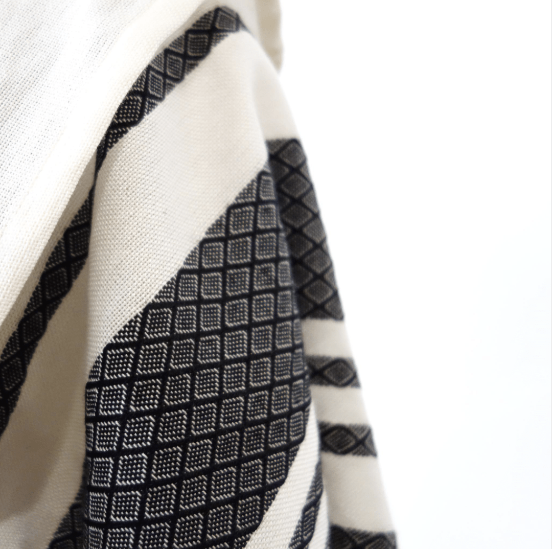 Advah Tallises Black Stripes Traditional Woven Tallit by Advah Designs