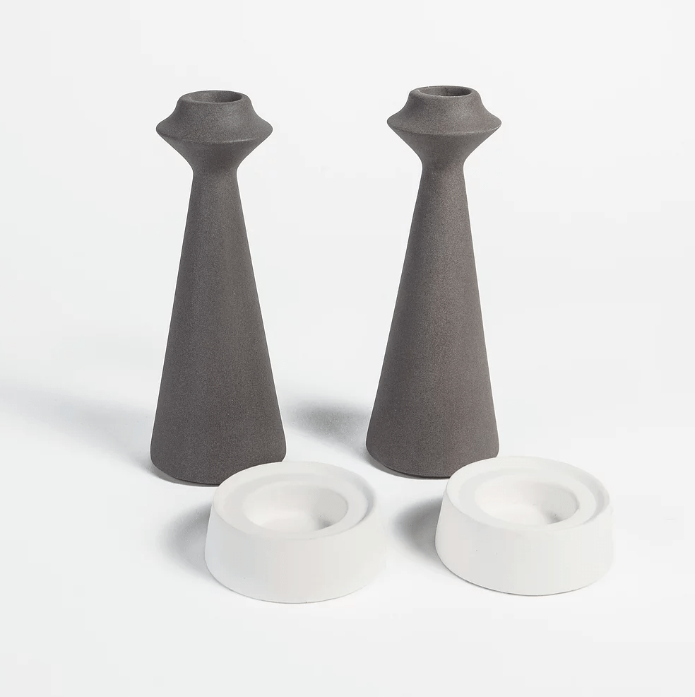 White Modular Candle Holders - Thumbnail 2