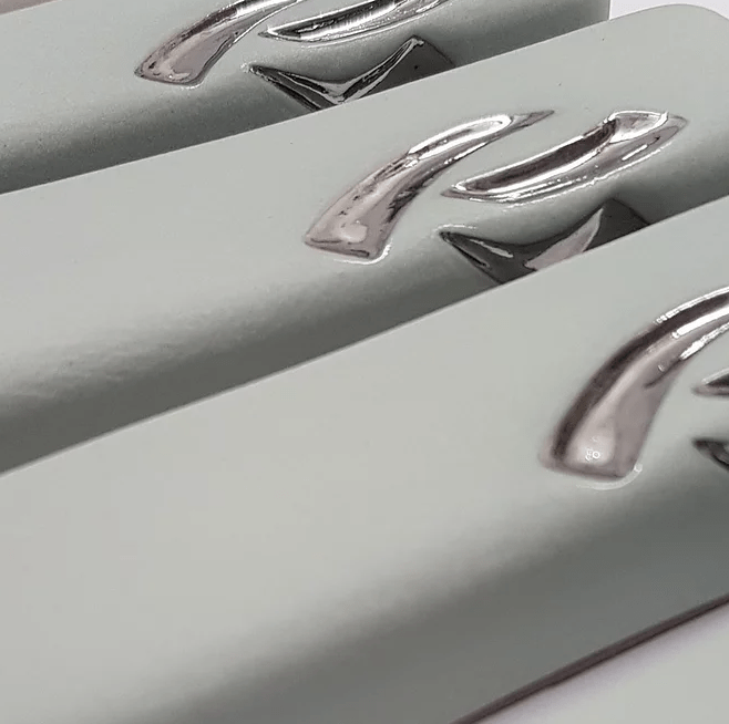 Yahalomis - Small Ceramic Mezuzah Case with Silver by Yahalomis - (Choice of Color) - ModernTribe