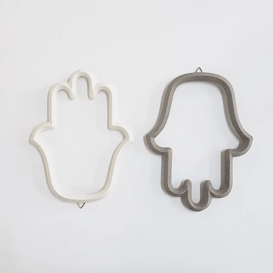 Ceramic Wall Hamsa - White or Grey