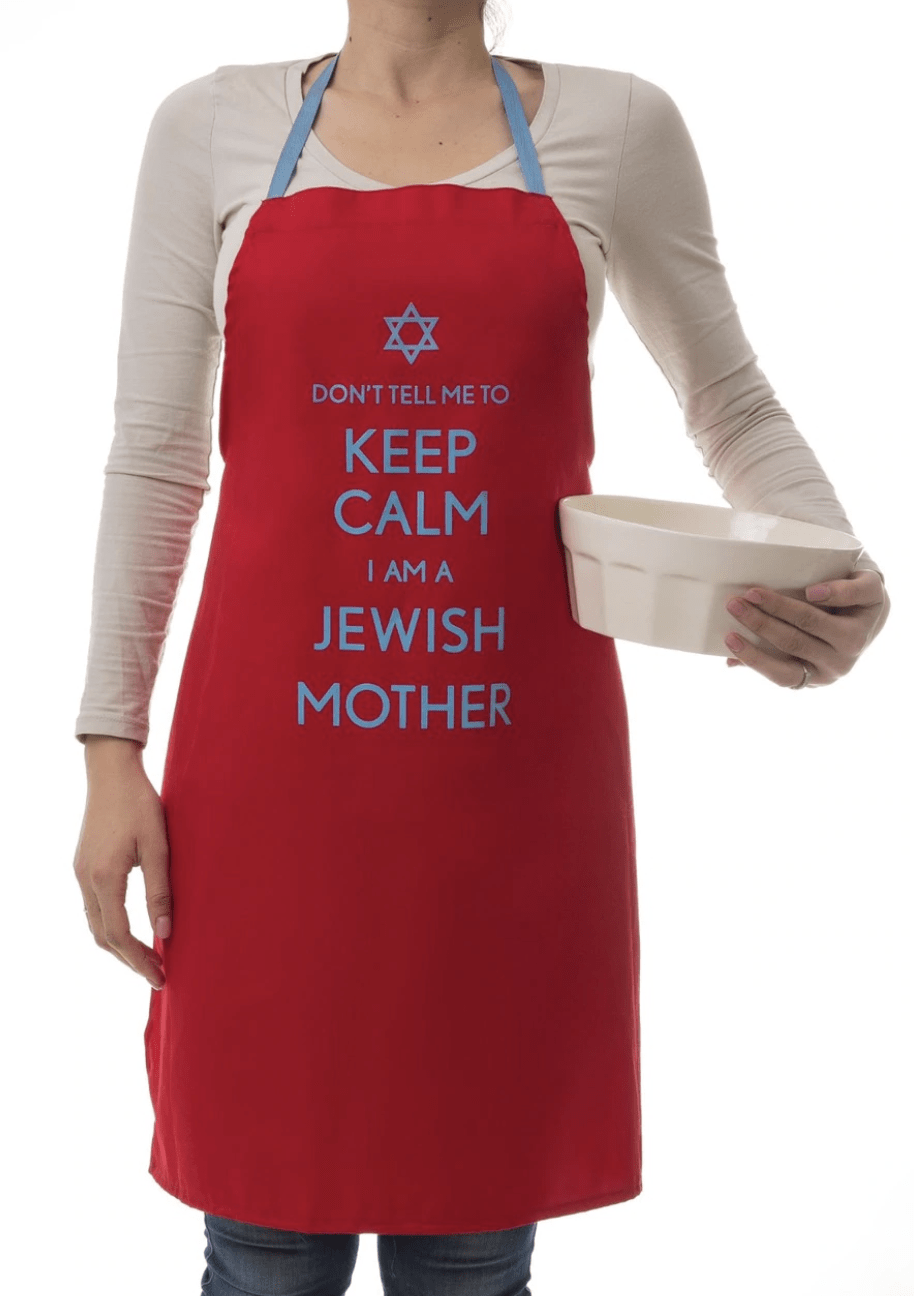 Barbara Shaw - Don't Tell Me to Keep Calm, I'm a Jewish Mother Apron - Red - ModernTribe
