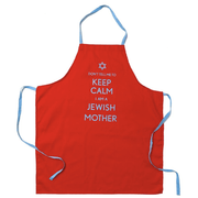 Barbara Shaw Aprons Red Don't Tell Me to Keep Calm, I'm a Jewish Mother Apron - Red