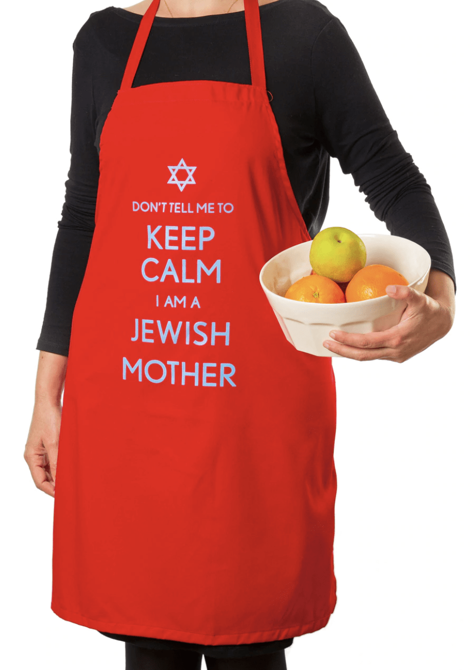 Barbara Shaw - Don't Tell Me to Keep Calm, I'm a Jewish Mother Apron - Red - ModernTribe
