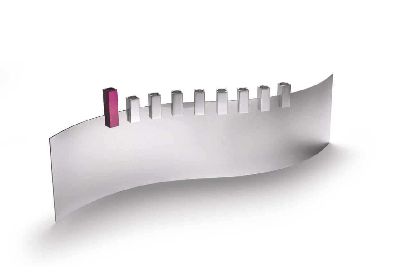 Laura Cowan - Tel Aviv SEA Menorah by Laura Cowan - Magenta, Cobalt or Silver - ModernTribe
