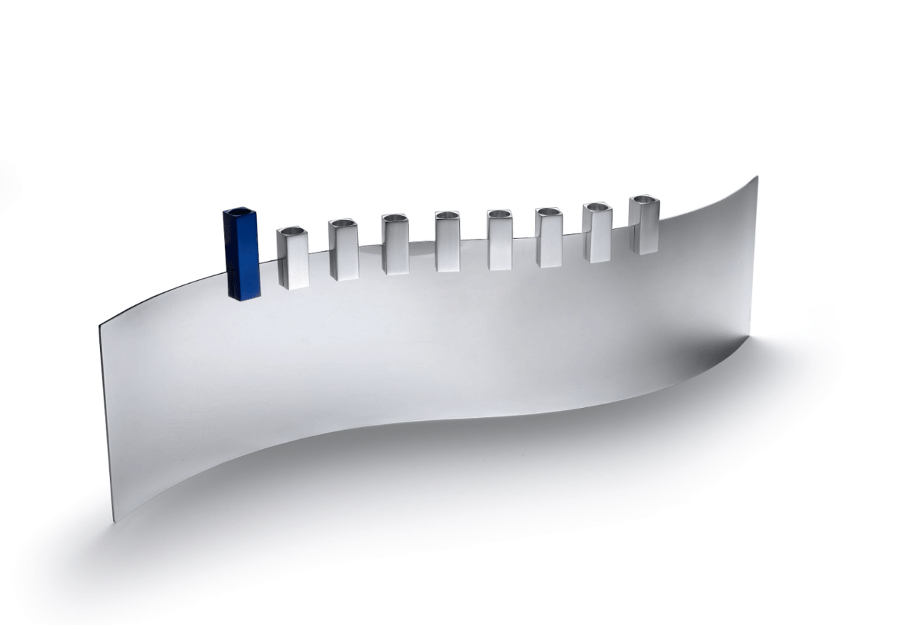 Laura Cowan - Tel Aviv SEA Menorah by Laura Cowan - Magenta, Cobalt or Silver - ModernTribe