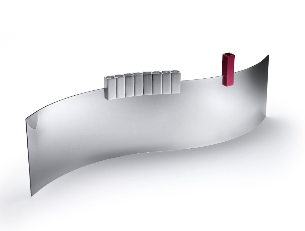 Laura Cowan - Tel Aviv SEA Menorah by Laura Cowan - Magenta, Cobalt or Silver - ModernTribe