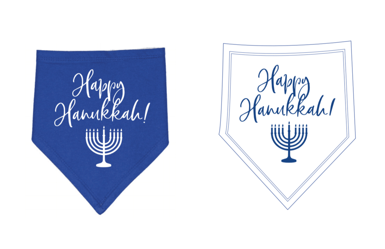 Oy Vey Baby - Reversible Hanukkah Baby Bandana - ModernTribe