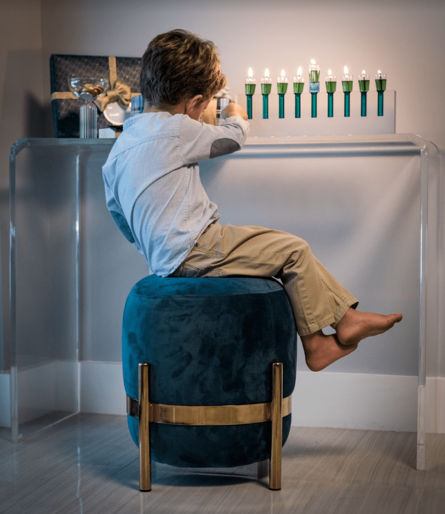 Apeloig Collection - Acrylic Oil Menorah - (Choice of Colors) - ModernTribe