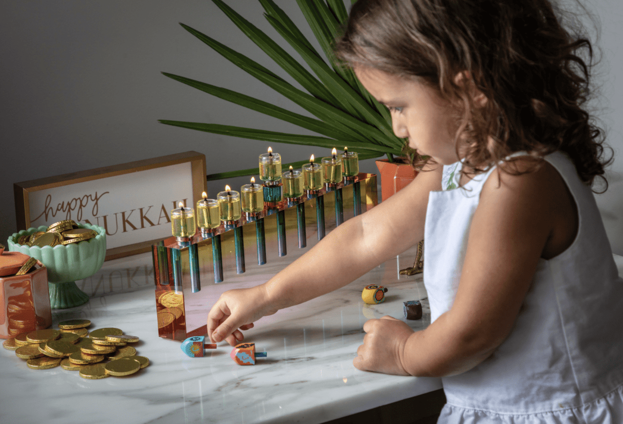 Apeloig Collection - Acrylic Oil Menorah - (Choice of Colors) - ModernTribe