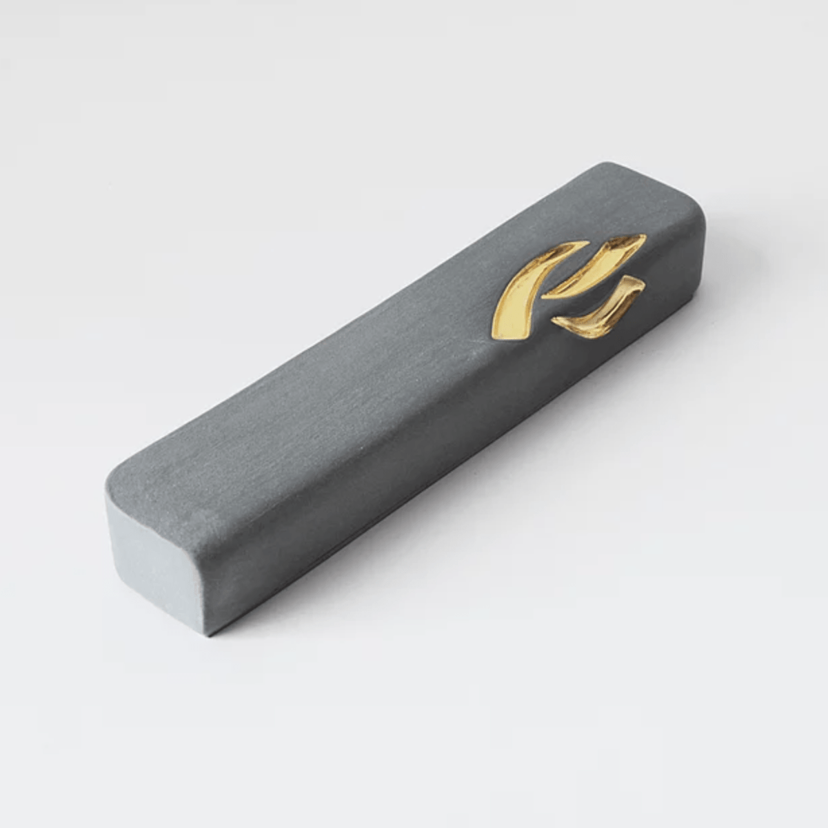 Yahalomis - Medium Ceramic Mezuzah Case with Gold by Yahalomis - (Choice of Color) - ModernTribe