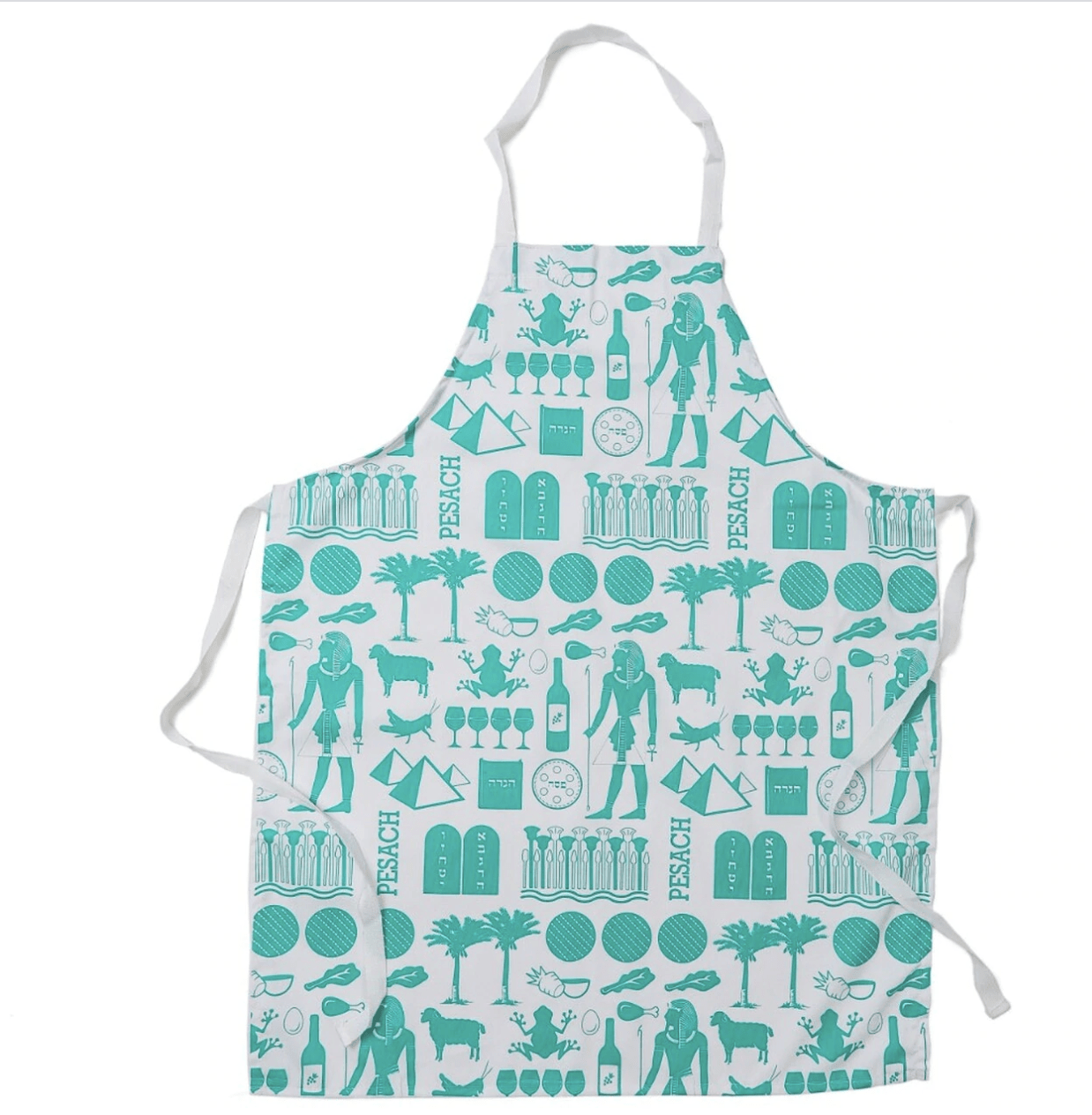 Barbara Shaw - Pharaoh Print Apron - Green - ModernTribe