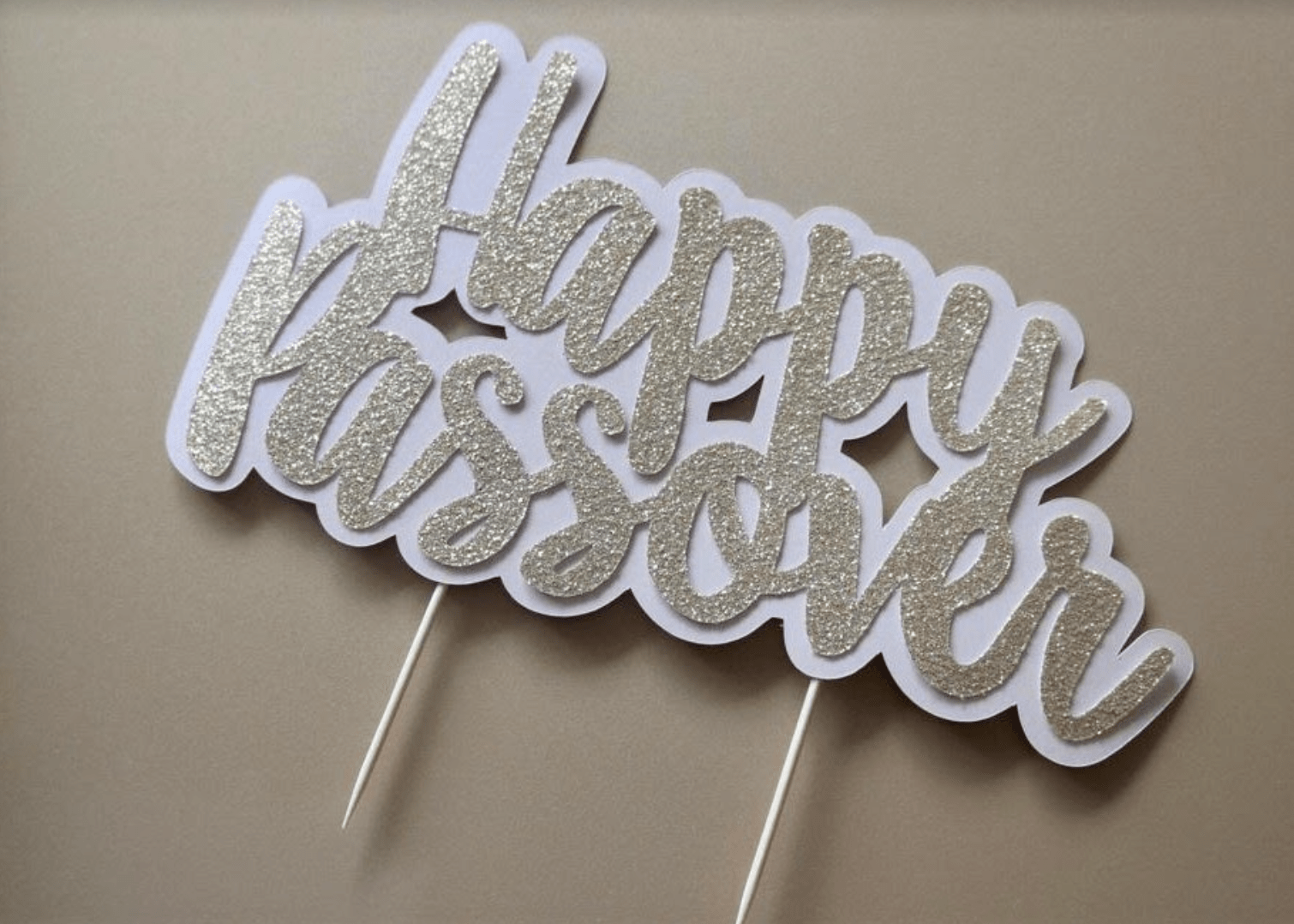 The KitCut Decorations Happy Passover Cake Topper