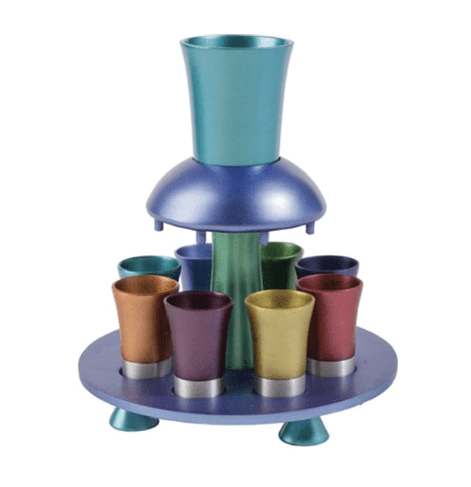 Yair Emanuel Kiddush Cups Kiddush Fountain - Multicolor by Yair Emanuel