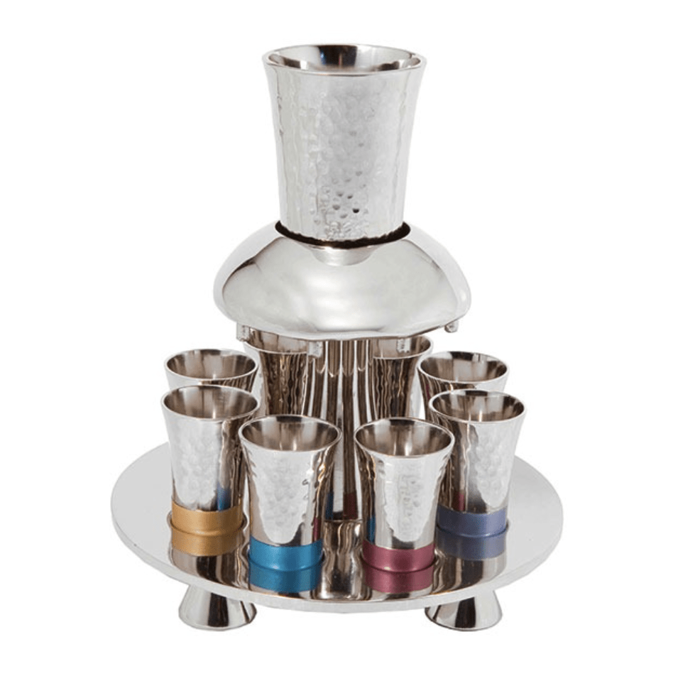 Yair Emanuel - Hammered Kiddush Fountain - Multicolor by Yair Emanuel - ModernTribe