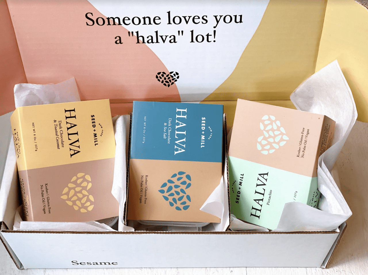 Seed + Mill - Seed + Mill Halva Trio - Dark Chocolate & Sea Salt, Pistachio and Toasted Coconut Chocolate - ModernTribe