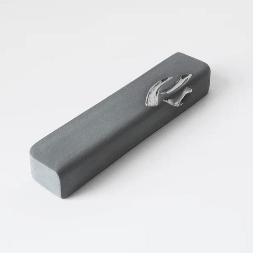Yahalomis - Medium Ceramic Mezuzah Case with Silver by Yahalomis - ModernTribe