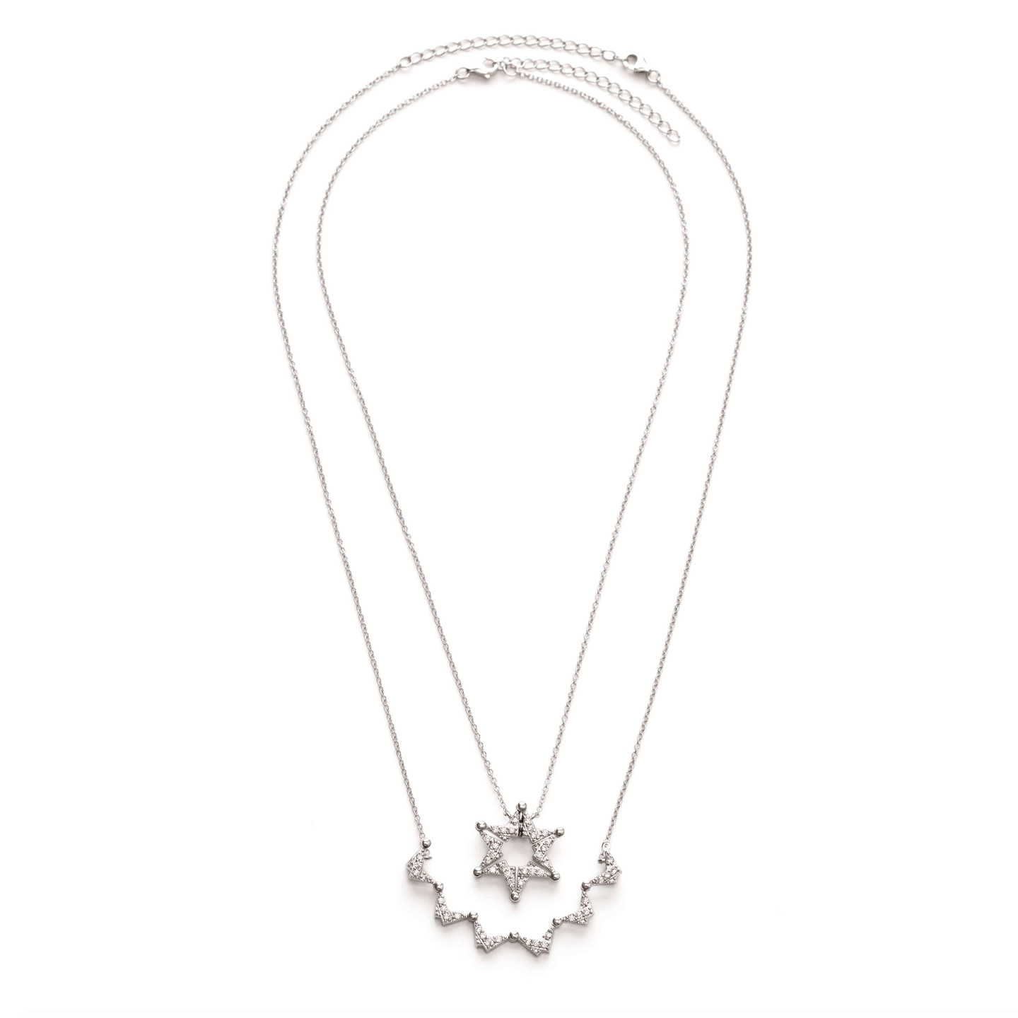 Stitch and Stone - Butterfly Star of David Necklace - Sterling Silver - ModernTribe