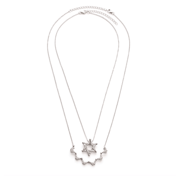 Stitch and Stone - Butterfly Star of David Necklace - Sterling Silver - ModernTribe