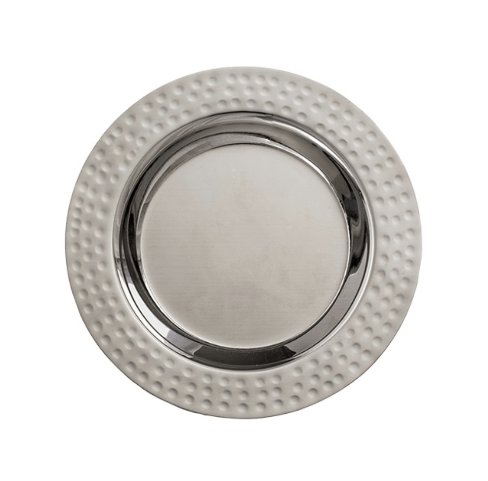 Yair Emanuel - Hammered Pomegranate Kiddush Cup and Dish by Yair Emanuel - ModernTribe