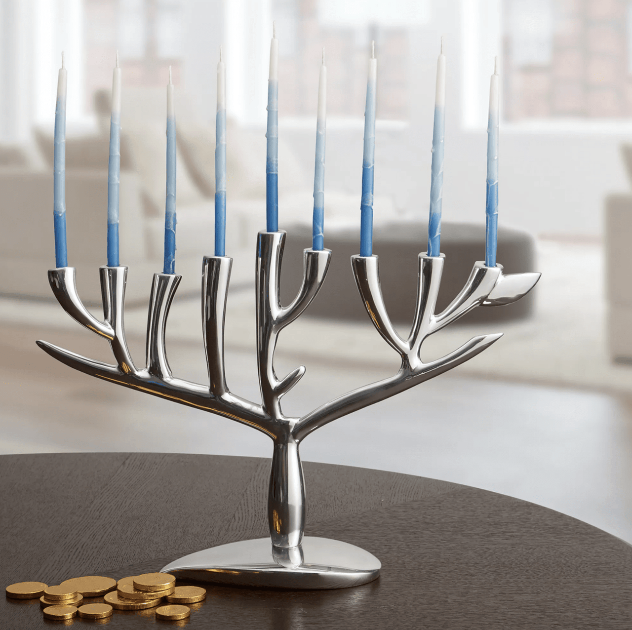 Nambé - Tree of Life Menorah by Nambé - ModernTribe