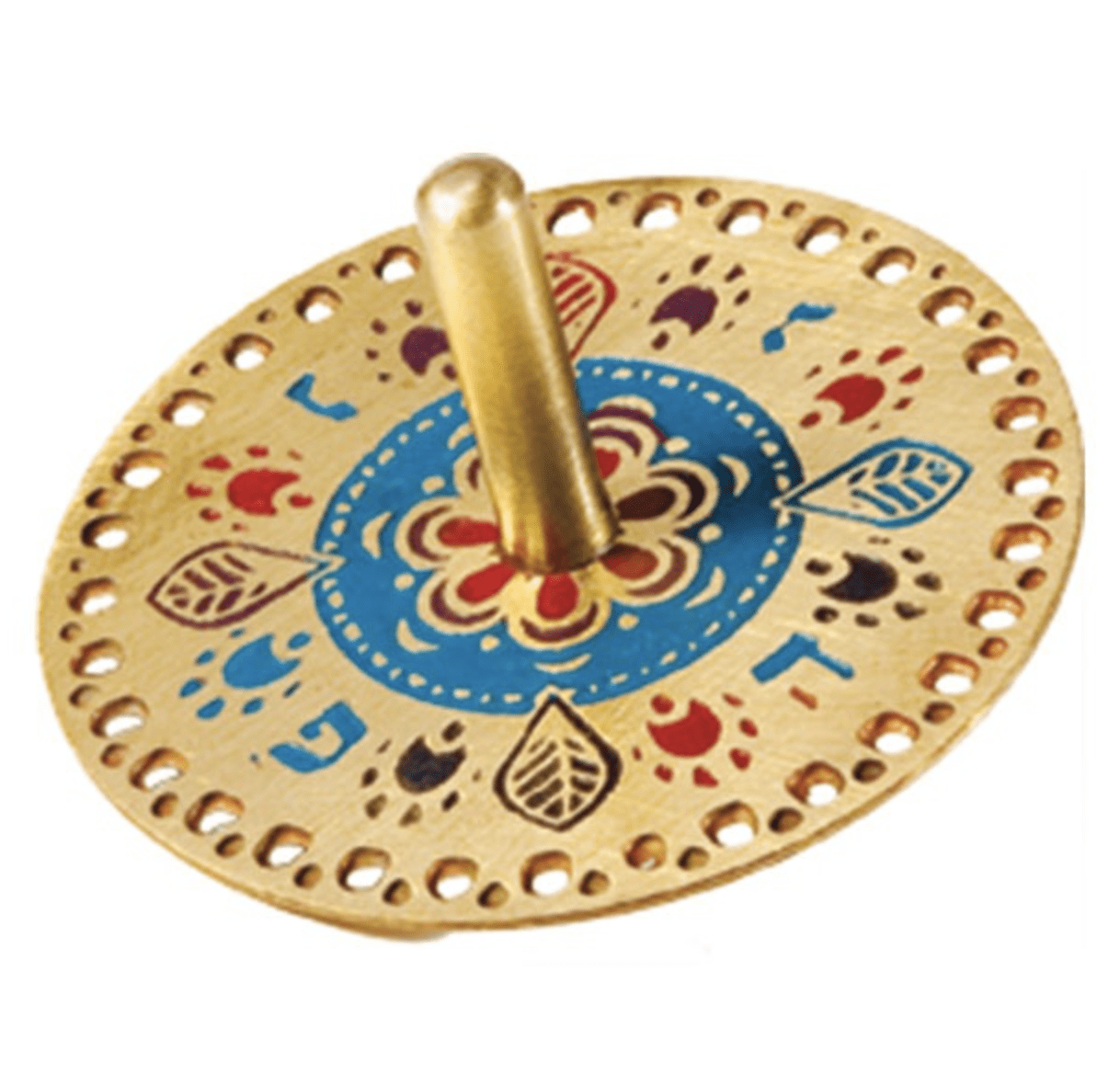 Yair Emanuel - Oriental Etching Dreidel by Yair Emanuel - Multicolor - ModernTribe