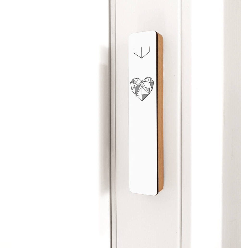 Gala Studio - Geometric Heart Mezuzah by Gala Studio - ModernTribe