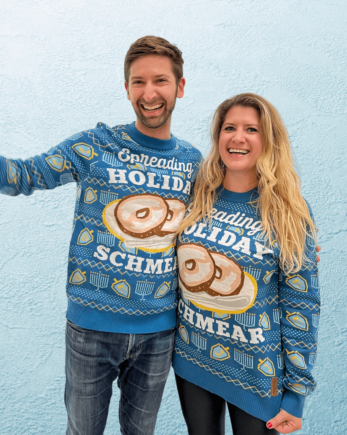 ModernTribe Sweaters Unisex Holiday Schmear Sweater - by Tipsy Elves + ModernTribe