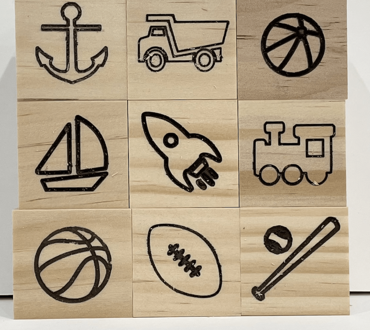 Don't Forget the Gift - Personalized Wooden Block Name Menorah - Primary or Pastel Colors - ModernTribe