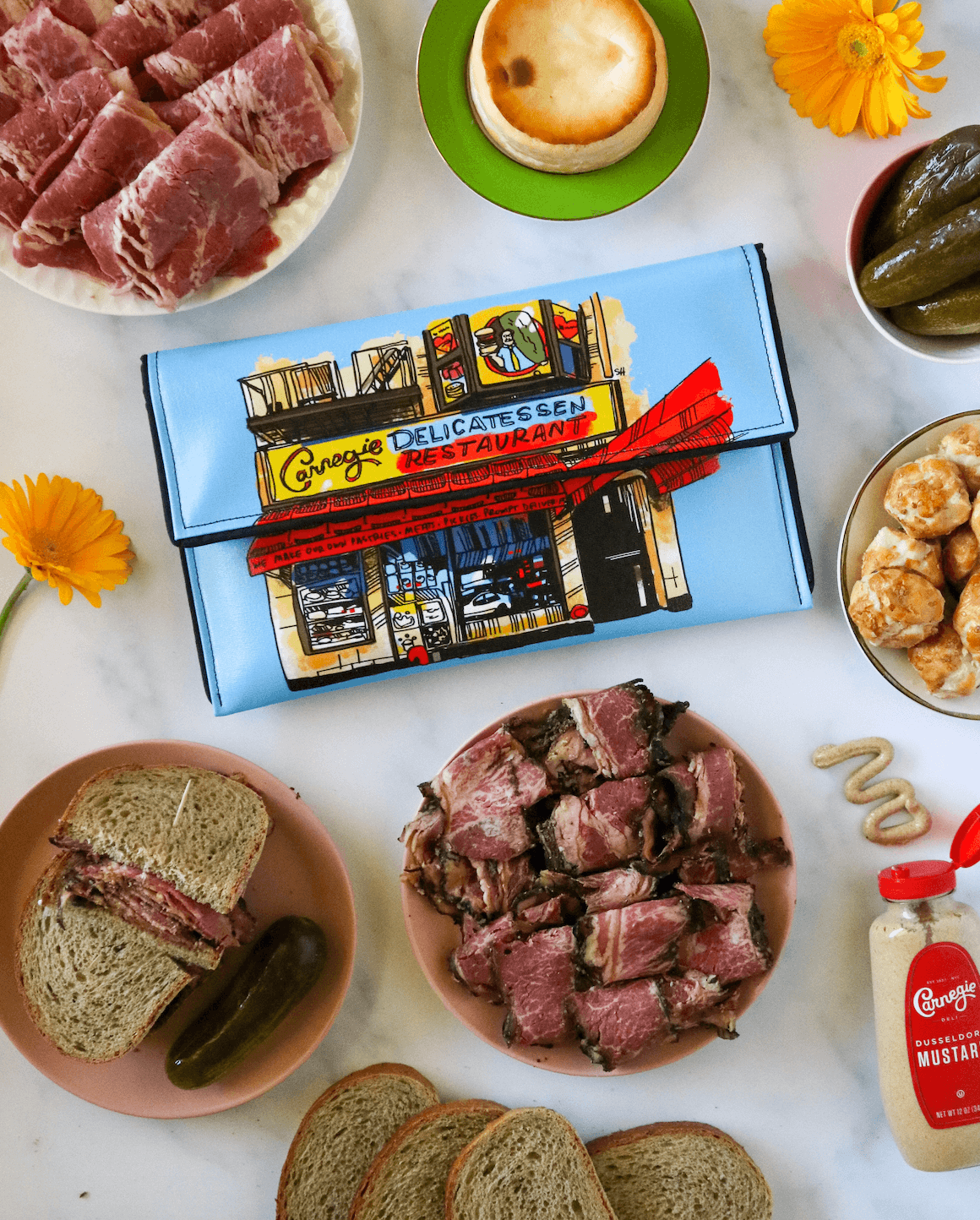 Kent Stetson - Carnegie Deli Clutch by Kent Stetson - Blue or Black - ModernTribe