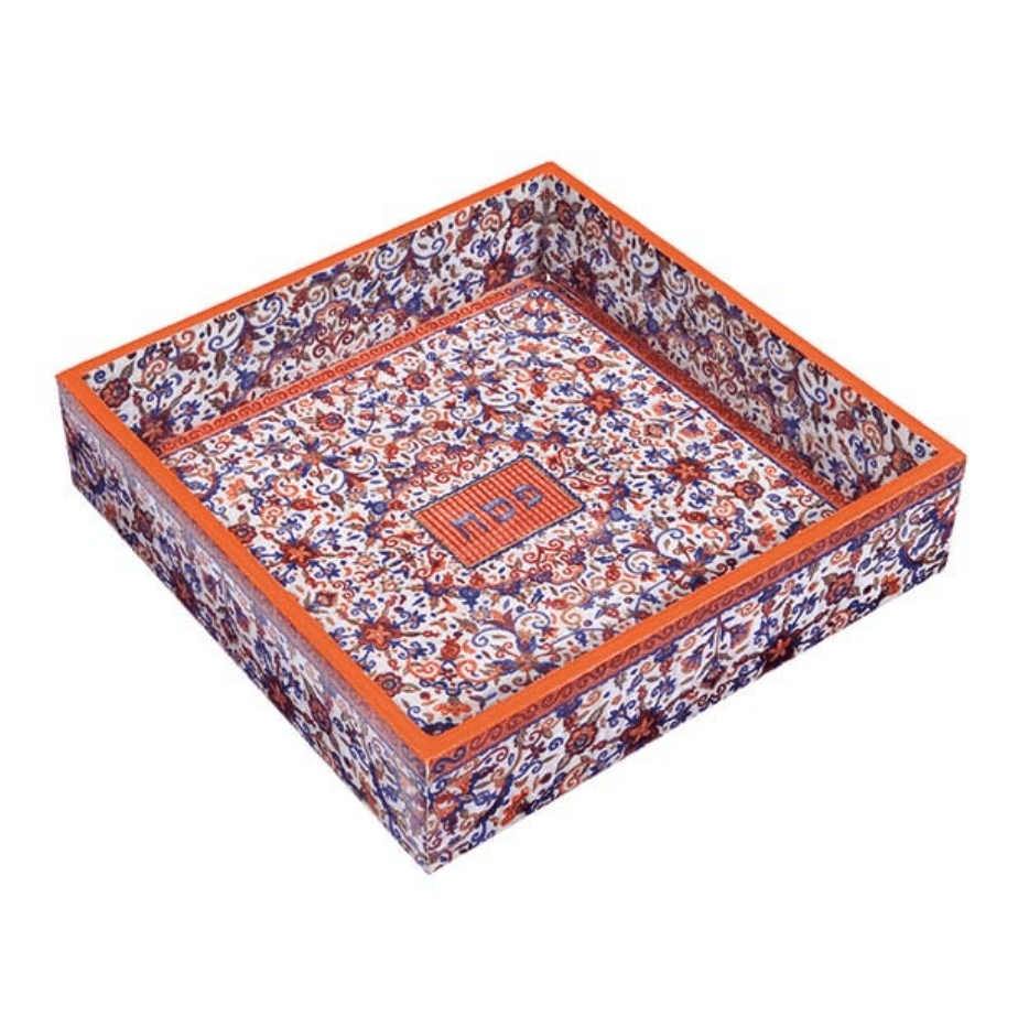 Yair Emanuel - Printed Wooden Matzah Tray in Multicolor by Yair Emanuel - ModernTribe