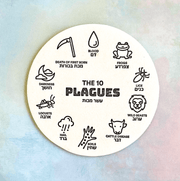 ModernTribe Coasters 10 Plagues Passover Coasters, Set of 11