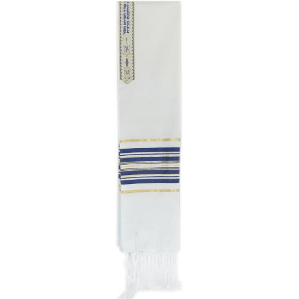 Zion Tallis - Blue and Gold Striped Ariel Tallis - ModernTribe