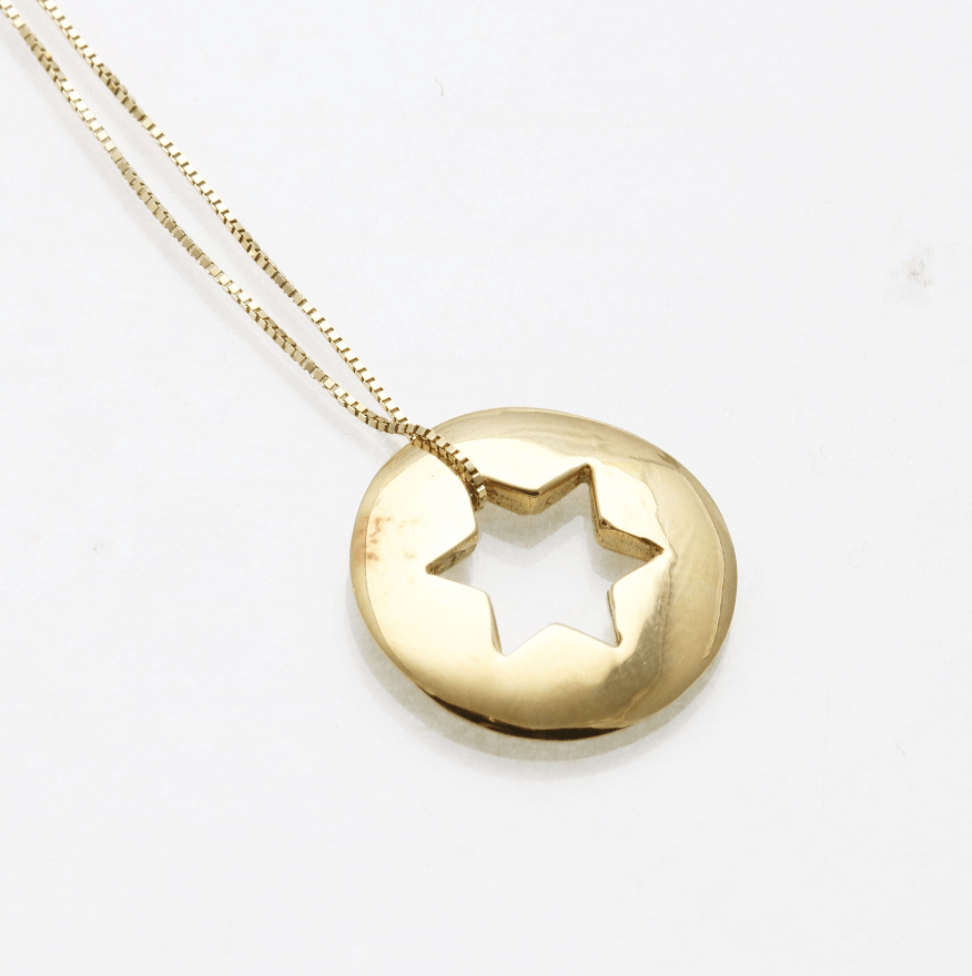 Bareket Jewelry - Open Star of David Necklace - 14k Gold - ModernTribe