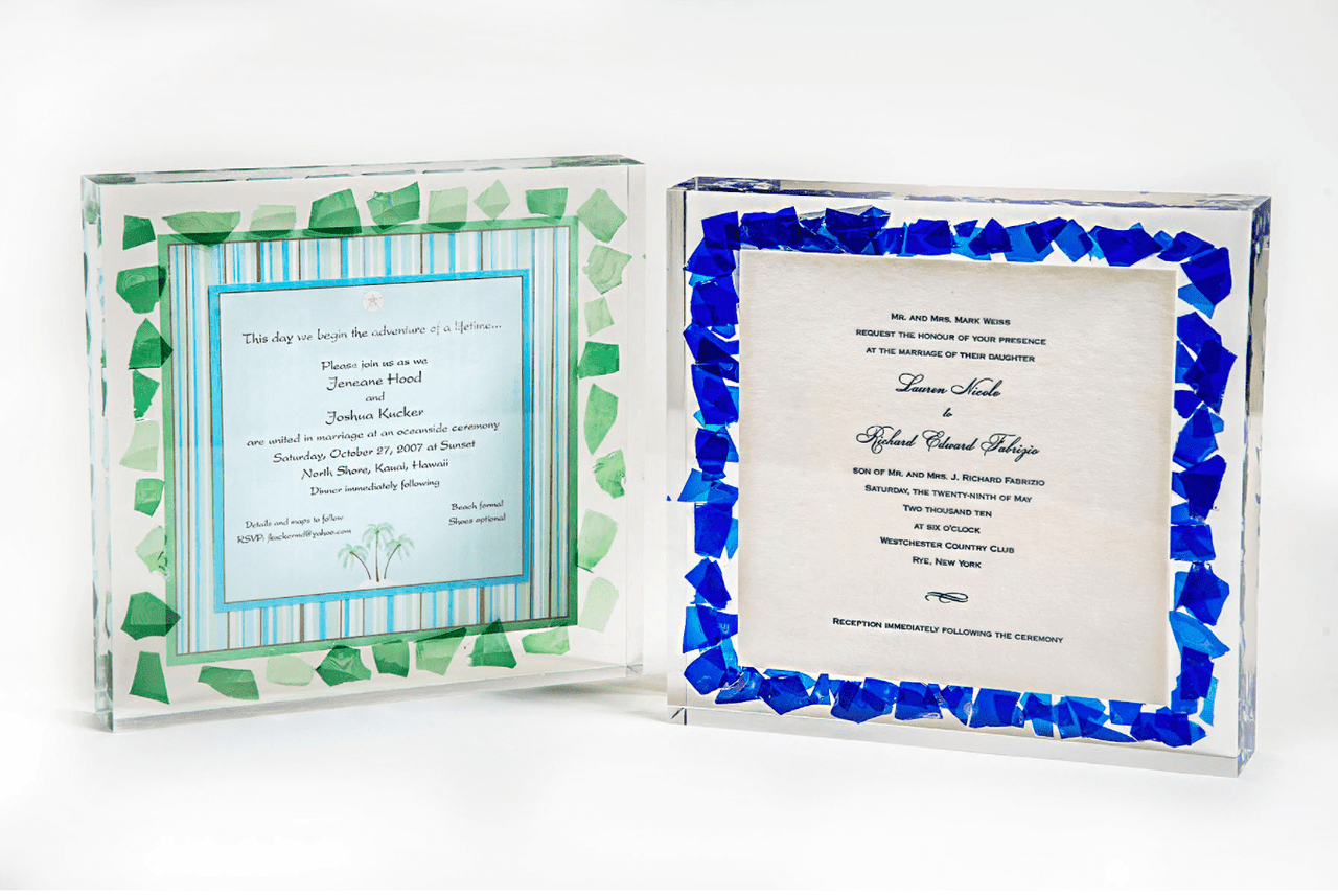 Treasured Collection - Lucite Wedding Glass Invitation - ModernTribe