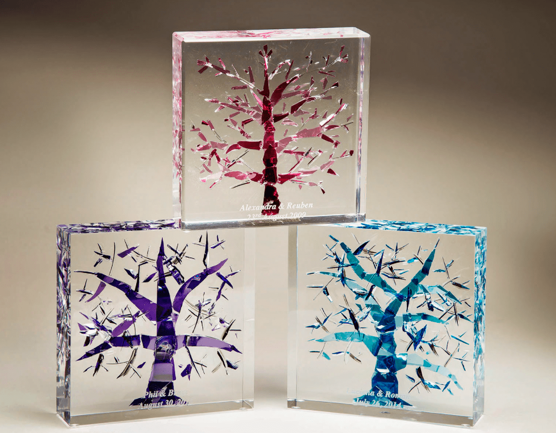 Treasured Collection Smash Glasses Smash Glass Lucite Tree of Life