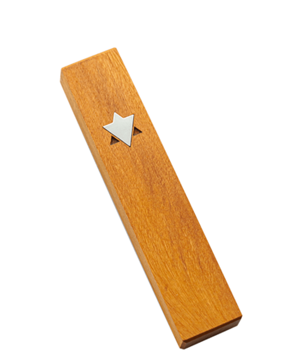 Mi Polin - Mezuzah with Star of David by Mi Polin - Yellow - ModernTribe