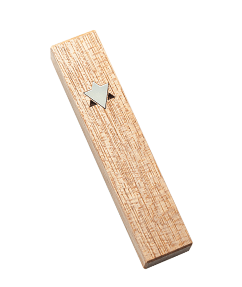 Mi Polin - Mezuzah with Star of David by Mi Polin - Medium White - ModernTribe