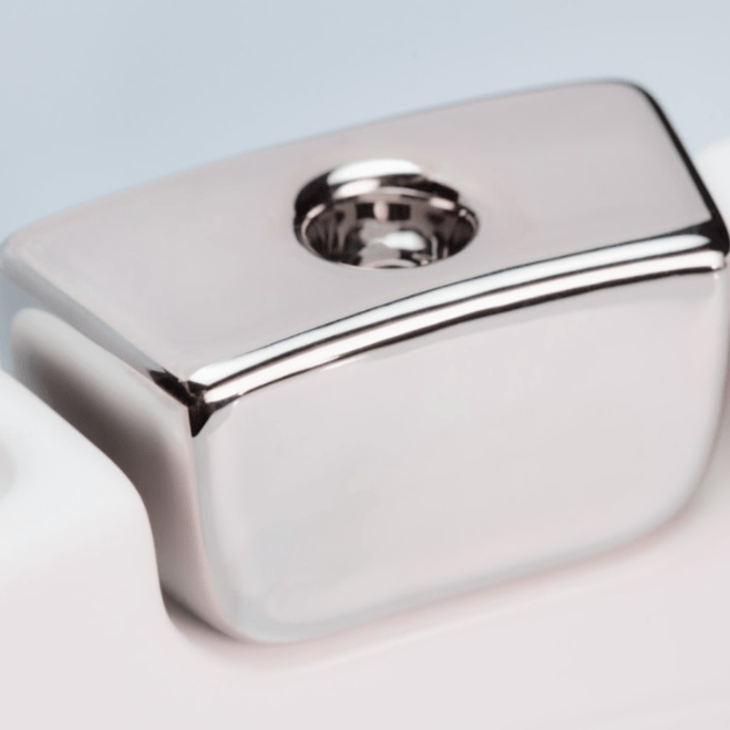 Mi Polin - Menokiah Lux Menorah/Shabbat Candlesticks by Mi Polin - Platinum - ModernTribe