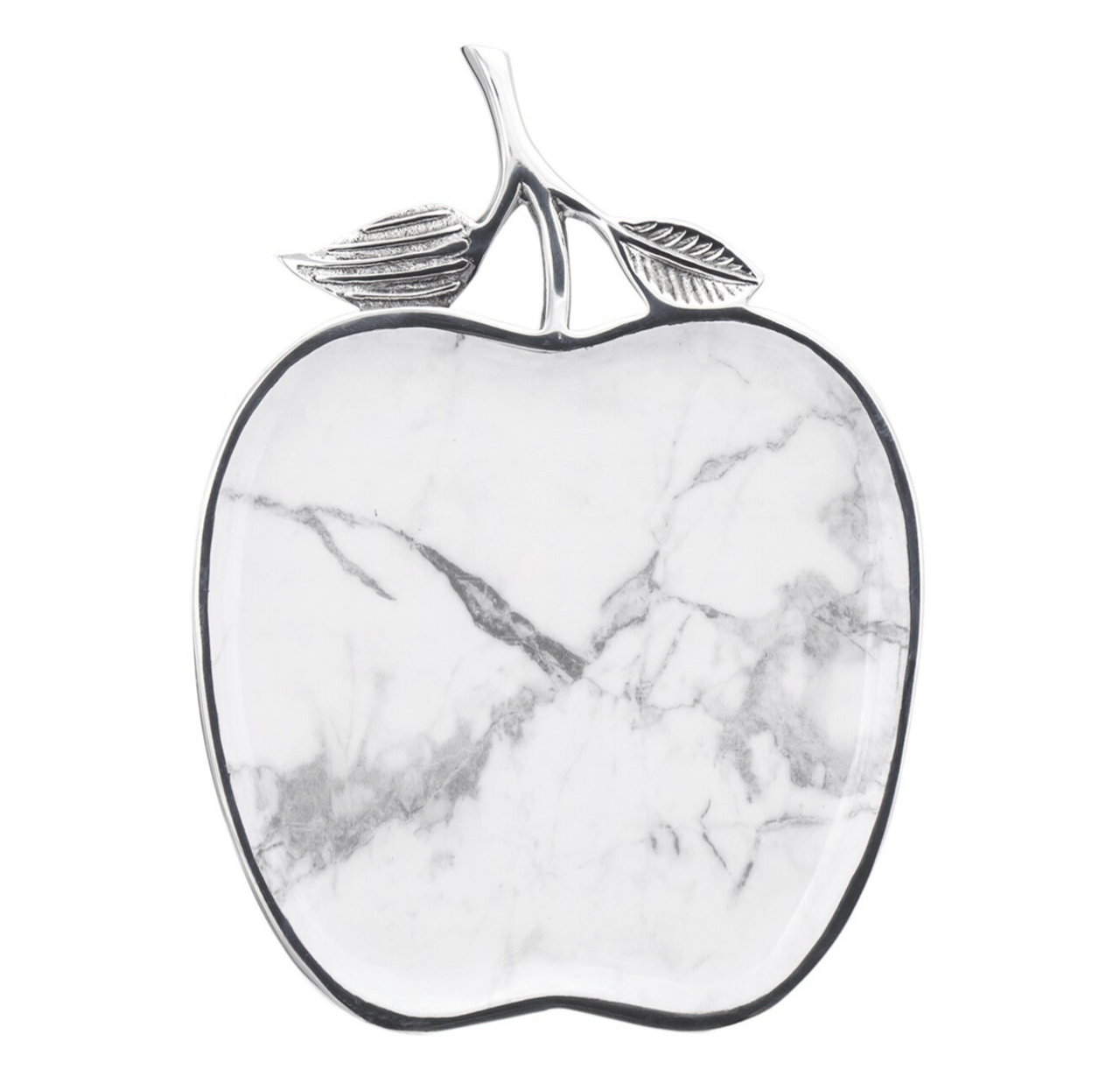Godinger Apple Dishes White Marble Apple Tray