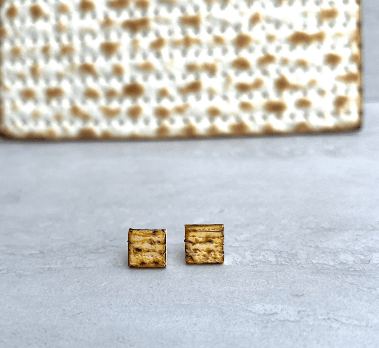 A Little Awesome - Mini Matzah Earrings - ModernTribe