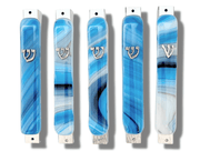 Shevi B Glass Creations Mezuzahs Fused Glass Mezuzah Case - Blue