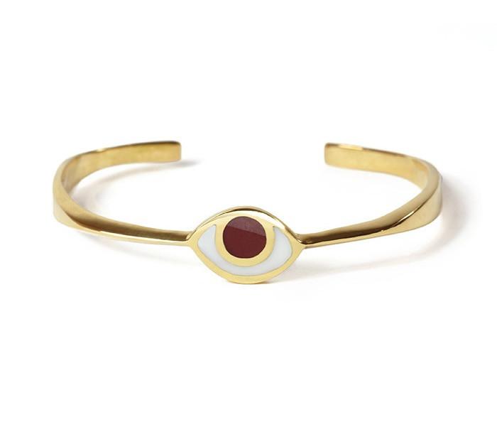 Marta Pia - Third Eye Bracelet in Gold with Carnelian by Marta Pia - ModernTribe