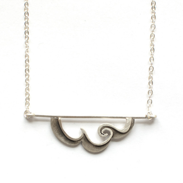 Emily Rosenfeld Necklaces Silver Cloud Horizon Necklace by Emily Rosenfeld