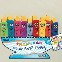 Rite Lite - Hanukkah Candle Finger Puppets - Set of 9 - ModernTribe